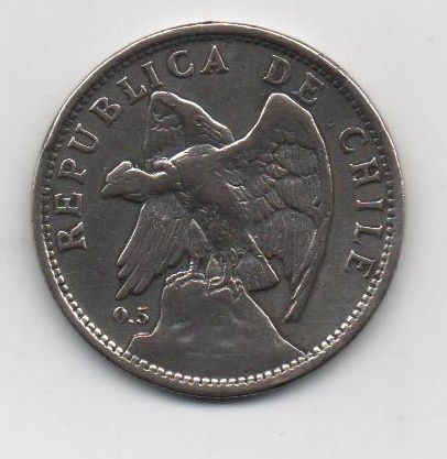 CHILE DEL AÑO 1925 DE 1 PESO